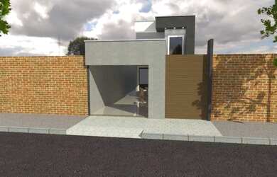 Imagem: A casa possui 3 Dormitórios, 2 Banheiros, 2 Vagas na garagem