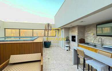 Imagem: O apartamento possui 3 Dormitórios, 5 Banheiros, 3 Vagas na