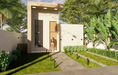 Imagem: A casa em condomínio possui 2 Dormitórios, 2 Banheiros, 2