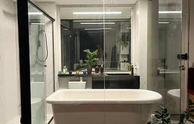 Imagem: O apartamento possui 1 Dormitório, 1 Banheiro, 34m² de Área