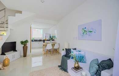 Imagem: A casa em condomínio possui 2 Dormitórios, 2 Banheiros, 1