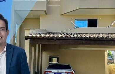 Imagem: A casa em condomínio possui 4 Dormitórios, 4 Banheiros, 2