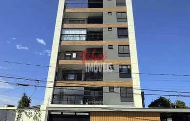 Imagem: O apartamento possui 1 Dormitório, 1 Banheiro, 1 Vaga na garagem