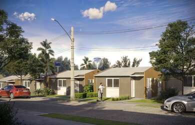 Imagem: A casa possui 2 Dormitórios, 1 Banheiro, 1 Vaga na garagem