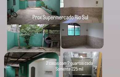 Imagem: A casa possui 4 Dormitórios, 2 Banheiros, 4 Vagas na garagem