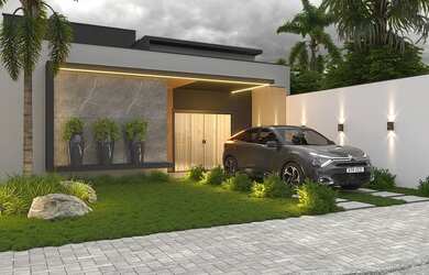 Imagem: A casa em condomínio possui 3 Dormitórios, 2 Banheiros, 2