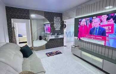 Imagem: A casa em condomínio possui 3 Dormitórios, 1 Banheiro, 2 Vagas