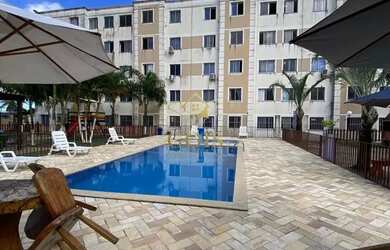 Imagem: O apartamento possui 2 Dormitórios, 1 Banheiro, 1 Vaga na garagem