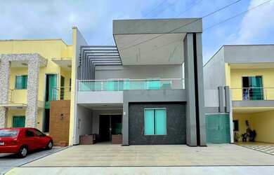 Imagem: A casa em condomínio possui 4 Dormitórios, 5 Banheiros, 4