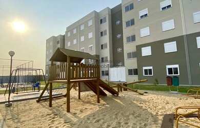 Imagem: O apartamento possui 2 Dormitórios, 1 Banheiro, 1 Vaga na garagem