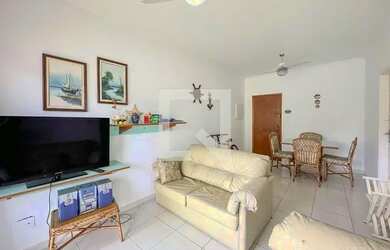 Imagem: O apartamento possui 1 Dormitório, 1 Banheiro, 1 Vaga na garagem