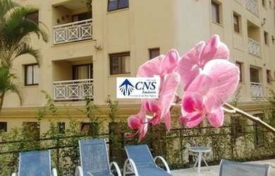 Imagem: O apartamento possui 1 Dormitório, 1 Banheiro, 2 Vagas na garagem