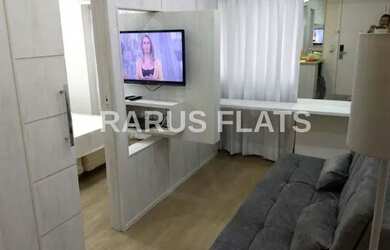 Imagem: O studio possui 1 Dormitório, 1 Banheiro, 1 Vaga na garagem