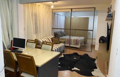 Imagem: O apartamento na cobertura possui 2 Dormitórios, 2 Banheiros