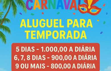 Imagem: A casa possui 3 Dormitórios, Acomodam 10 pessoas e 1 Vaga na