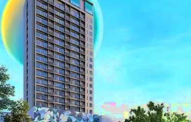 Imagem: O apartamento possui 1 Dormitório, 1 Banheiro, 1 Vaga na garagem