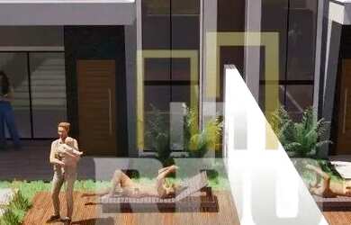 Imagem: A casa possui 3 Dormitórios, 2 Banheiros, 2 Vagas na garagem