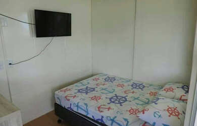 Imagem: A kitnet possui 1 Dormitório, 1 Banheiro, 1 Vaga na garagem