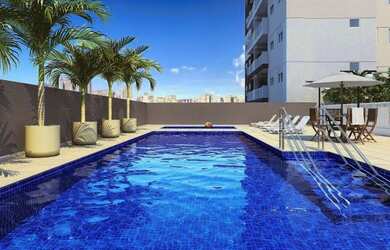 Imagem: O apartamento possui 2 Dormitórios, 1 Banheiro, 1 Vaga na garagem