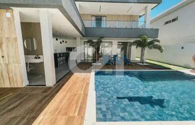 Imagem: A casa em condomínio possui 5 Dormitórios, 5 Banheiros, 5