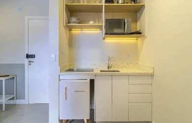 Imagem: O apartamento possui 1 Dormitório, 1 Banheiro, 23m² de Área