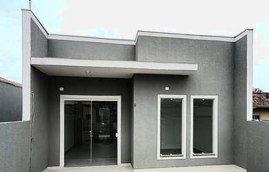 Imagem: A casa possui 3 Dormitórios, 1 Banheiro, 2 Vagas na garagem