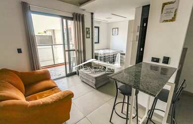 Imagem: O apartamento possui 1 Dormitório, 1 Banheiro, 28m² de Área