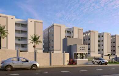 Imagem: O apartamento possui 2 Dormitórios, 1 Banheiro, 1 Vaga na garagem