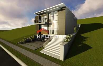 Imagem: A casa em condomínio possui 5 Dormitórios, 5 Banheiros, 4