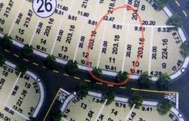 Imagem: O terreno possui 203m² de Área e está localizado em Jardim