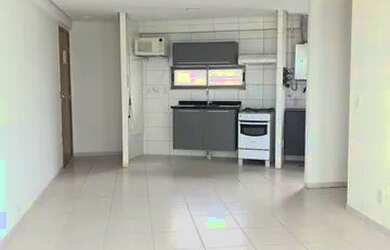 Imagem: O apartamento possui 1 Dormitório, 2 Banheiros, 1 Vaga na garagem