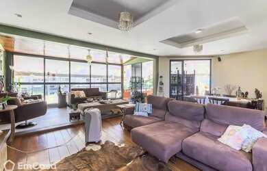 Imagem: O apartamento na cobertura possui 3 Dormitórios, 2 Banheiros