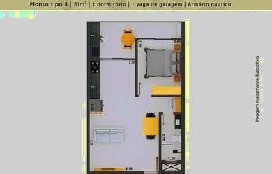 Imagem 7: Apartamento (Padrão), com 1 quartos e 1 banheiros à Venda, 82 m² em Ubatuba/SP