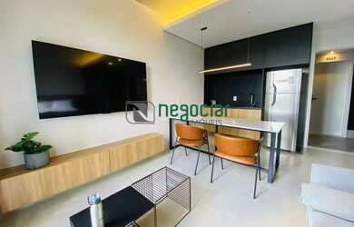 Imagem: O studio possui 1 Dormitório, 1 Banheiro, 1 Vaga na garagem