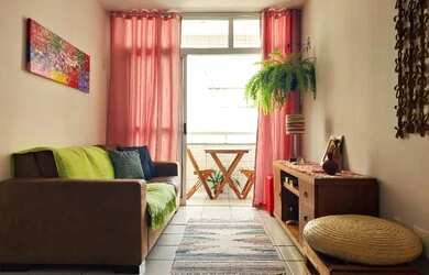 Imagem: O apartamento possui 1 Dormitório, 2 Banheiros, 1 Vaga na garagem