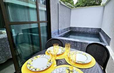 Imagem: A kitnet possui 1 Banheiro, 1 Vaga na garagem, 33m² de Área