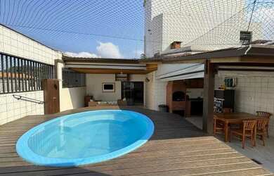 Imagem: O apartamento na cobertura possui 3 Dormitórios, 2 Banheiros