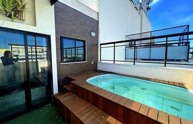 Imagem: O apartamento na cobertura possui 3 Dormitórios, 3 Banheiros