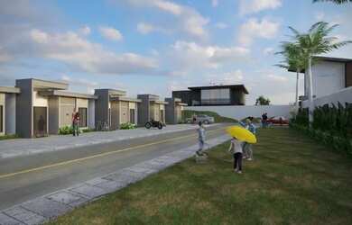 Imagem: A casa em condomínio possui 2 Dormitórios, 1 Banheiro, 2 Vagas