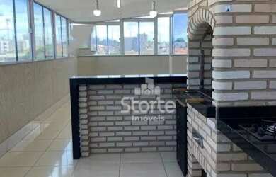 Imagem: O apartamento na cobertura possui 3 Dormitórios, 4 Banheiros