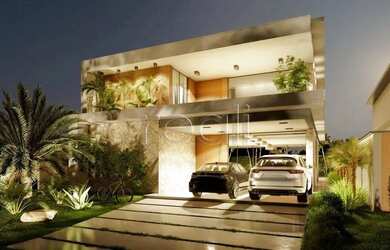 Imagem: A casa em condomínio possui 5 Dormitórios, 5 Banheiros, 4