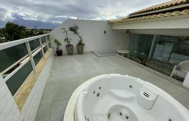 Imagem 16: Apart-Hotel com 163 m3 de área total e 129 m2 privativos, com Cobertura, Mobiliada, Frente