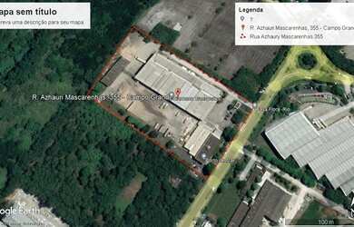 Imagem: O depósito possui 10000m² de Área e está localizado em Campo