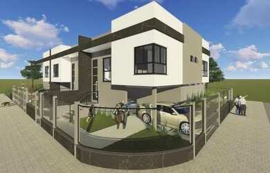 Imagem: A casa possui 2 Dormitórios, 2 Banheiros, 2 Vagas na garagem