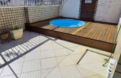 Imagem: O apartamento na cobertura possui 3 Dormitórios, 2 Banheiros