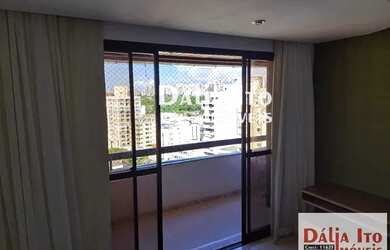 Imagem: O apartamento possui 1 Dormitório, 2 Banheiros, 1 Vaga na garagem