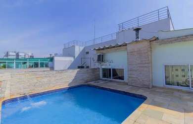 Imagem: O apartamento na cobertura possui 4 Dormitórios, 3 Banheiros