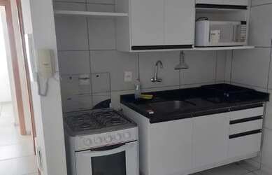 Imagem: O apartamento possui 1 Dormitório, 1 Banheiro, 1 Vaga na garagem