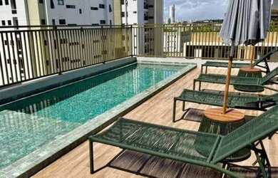 Imagem: O apartamento possui 1 Dormitório, 1 Banheiro, 1 Vaga na garagem