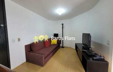 Imagem: O apartamento possui 1 Dormitório, 1 Banheiro, 1 Vaga na garagem